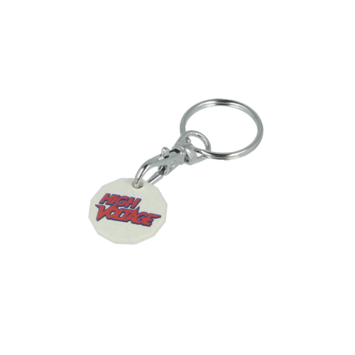 Trolley Coin Keyring